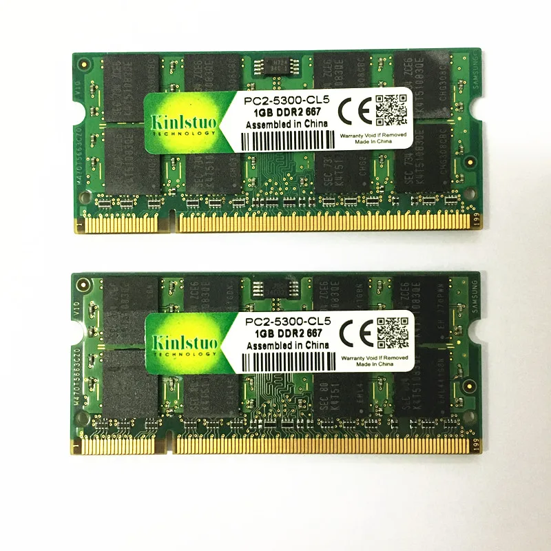 Память Kinlstuo ddr2 1 ГБ ОЗУ 533 МГц/667 МГц/800 МГц тест хорошая память для ноутбука 200pin intel