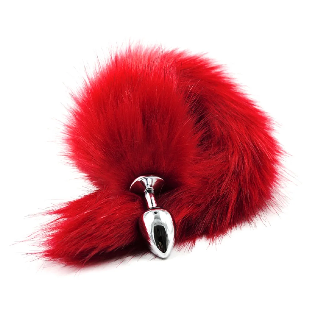 Fluffy Faux Fox Tail Anal Butt Plug Stainless Steel Blockage Fun Romance Cosplay Costume Party Toy Love Gift for Adult | Красота и