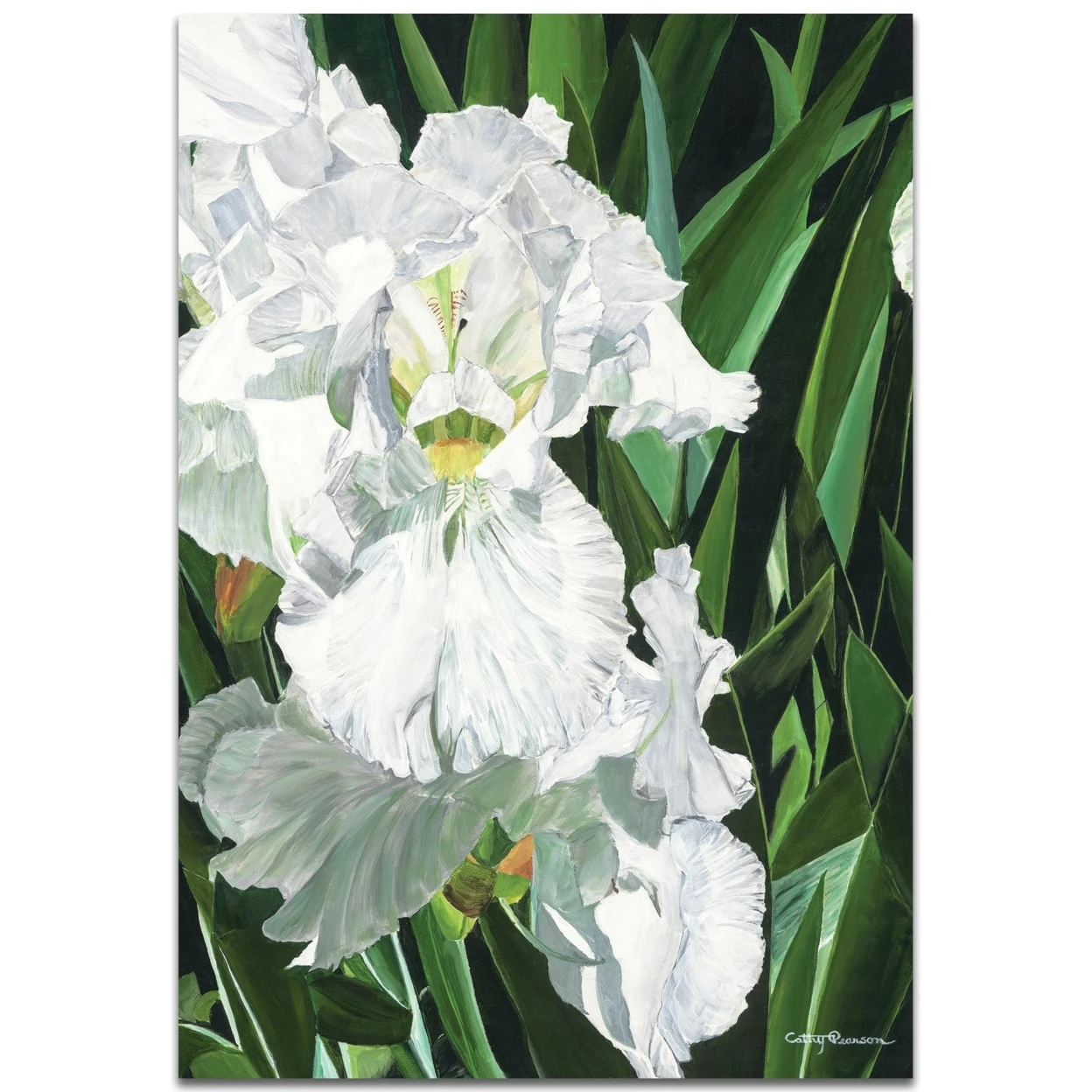 Helens Iris by Cathy Pearson-традиционное настенное искусство на металле | Дом и сад