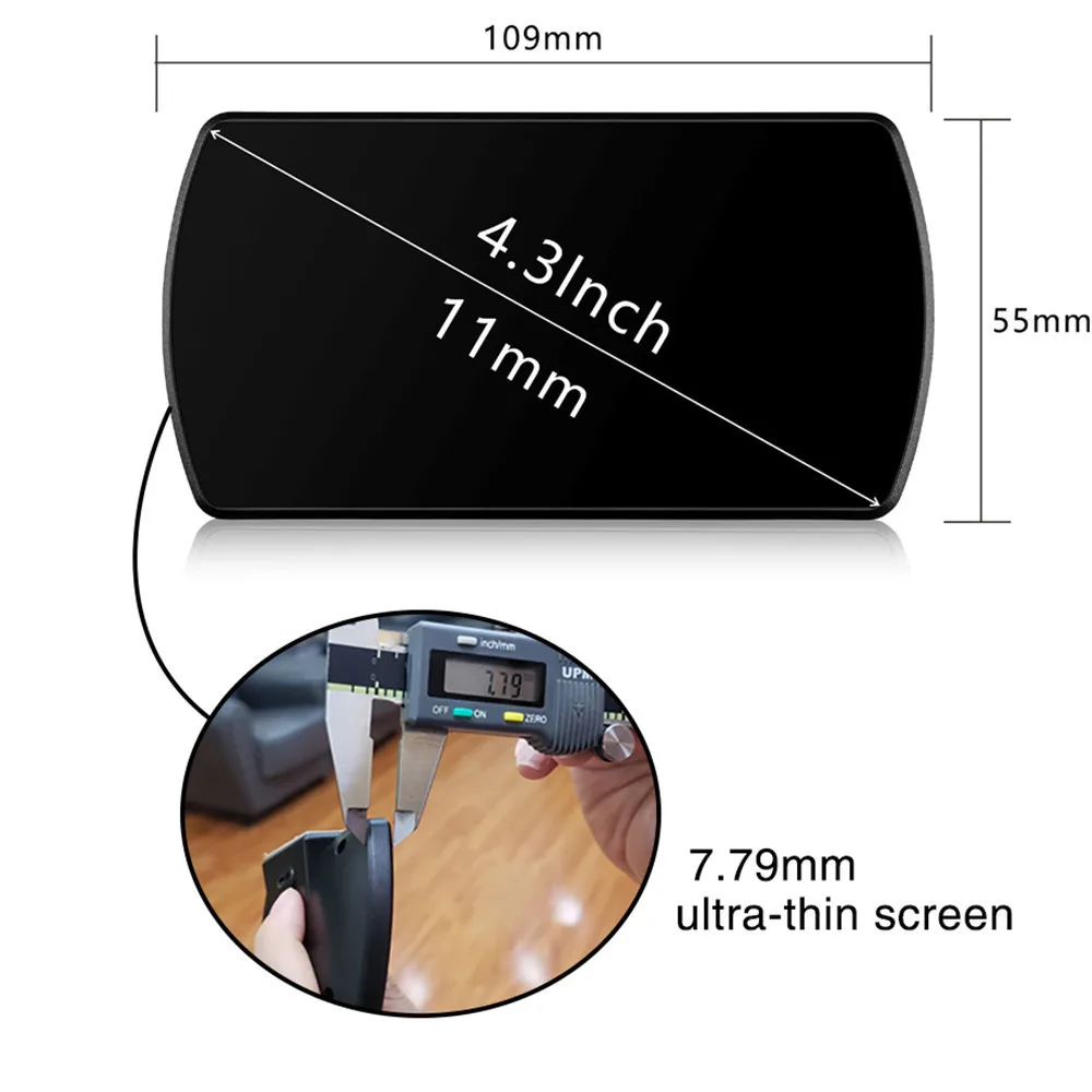 Новый 4 3 &quotHD TFT Автомобильный Hud OBD ЖК дисплей с головкой OBD2 Спидометр RPM Тахометр