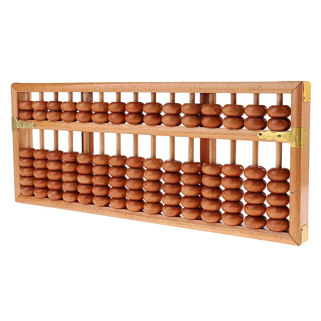 Деревянный 15 рядов китайский калькулятор Abacus арифметический расчетный