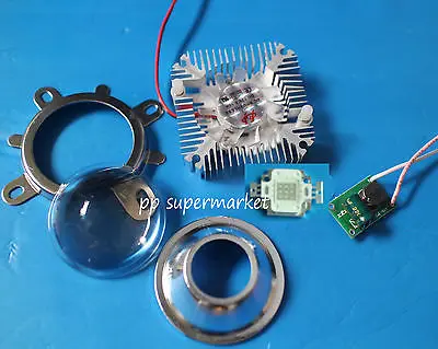 Комплект линз 44 мм + 10 Вт УФ 395nm LED Драйвер радиатор DIY|Подвесные лампочки| |