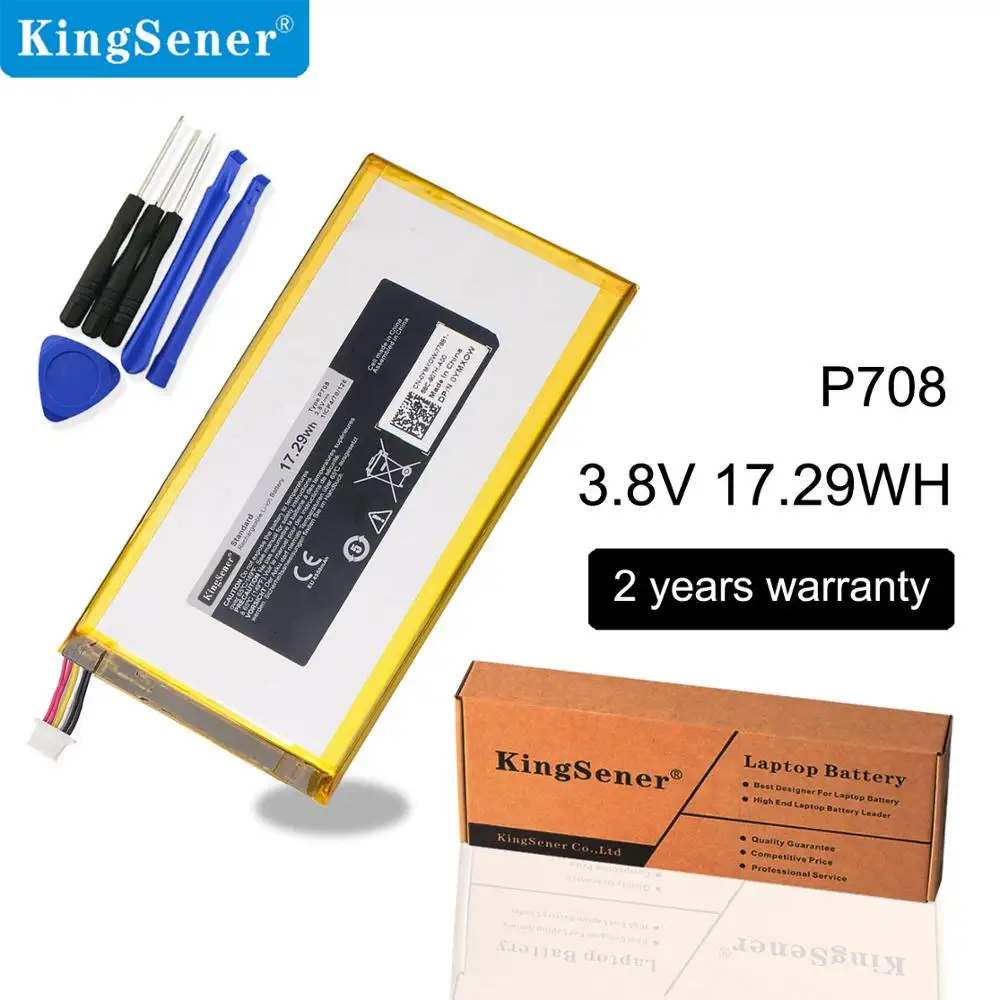 KingSener Новый P708 Аккумулятор для ноутбука DELL Venue 7 3740 8 3840 планшетный ПК 0YMXOW 3 в Вт ч
