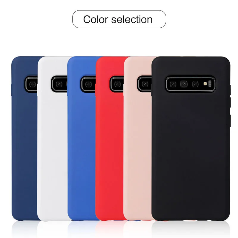 Alesser For Samsung Galaxy S10 E Silicone Case Liquid Back Cover Plus Soft Protective |