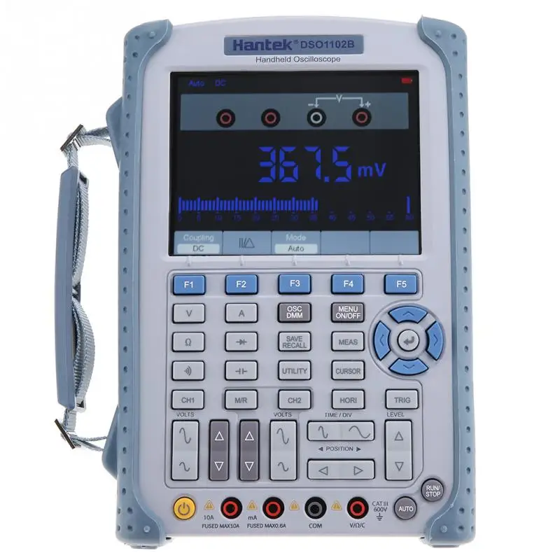 Hantek DSO1102B цифровой Ручной осциллограф 2CH 100 МГц 1GSa/s + мультиметр AC100 240V высокой