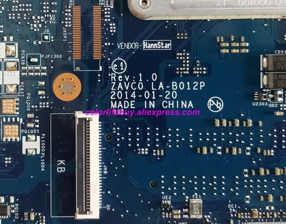 Натуральная CN-09P5MC 09P5MC 9P5MC ZAVC0 LA-B012P REV: 1 0 w I3-4005U материнская плата для ноутбука Dell
