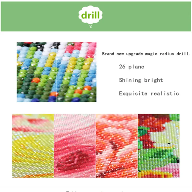 

Diamond painting / animal peacock pattern 5D DIY diamond painting cross stitch round full shape / diamond embroidery home
