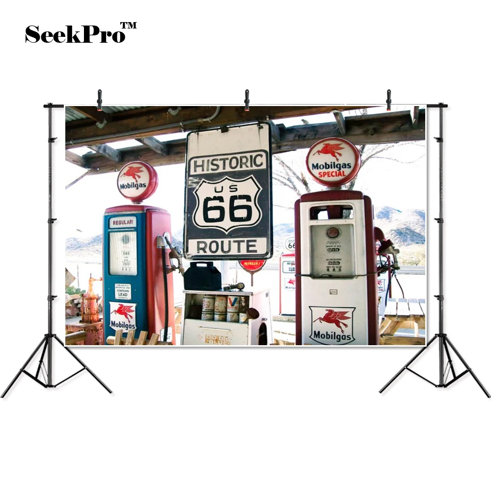 

SeekPro mobilgas special 66 route Banner Photo Backgrounds Printed Studio Professional Indoor Photographic studio Backdrops