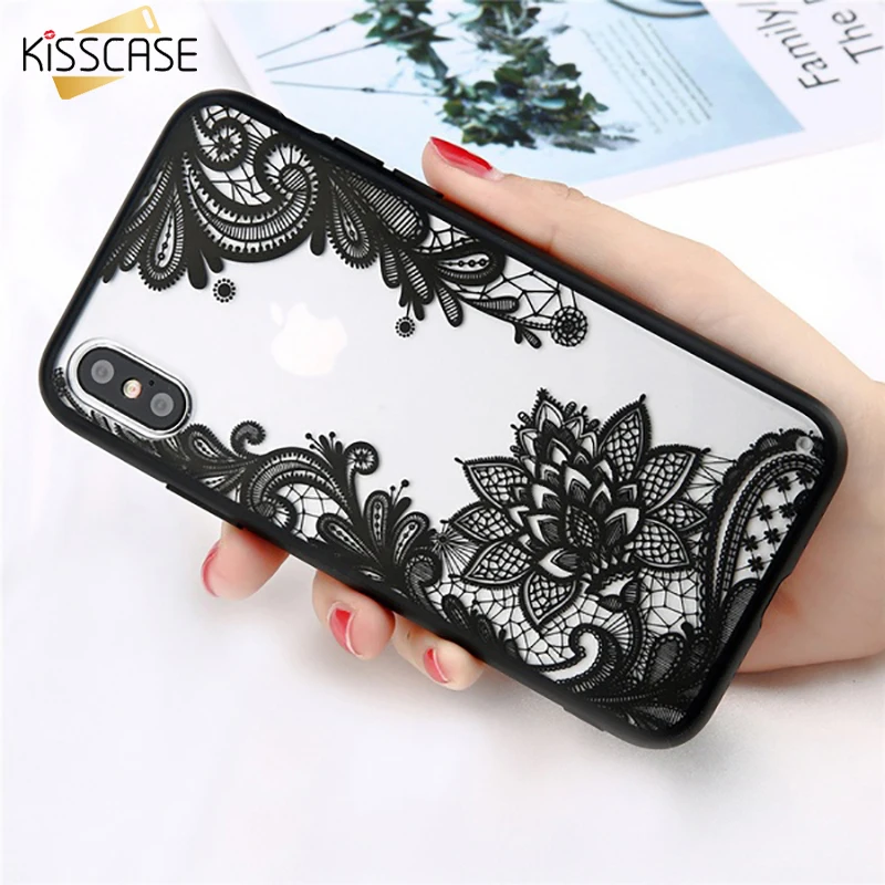 чехол на айфон 7 6 s Чехол KISS сексуальный кружевной для iPhone Xs Max 8 девичий