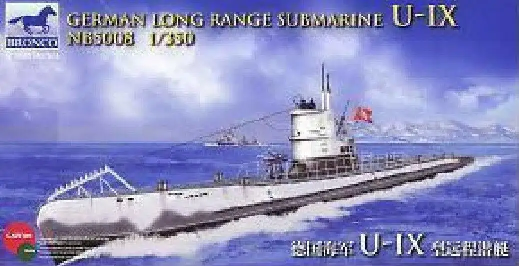 Bronco 1/350 5008 немецкая подводная лодка дальнего действия U IX|Наборы для сборки