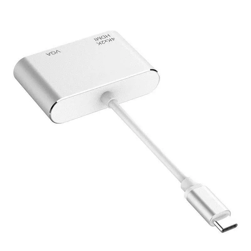 Usb Type C к Hdmi Vga адаптер папа женскому конвертер аудио видео кабель для Macbook телефона