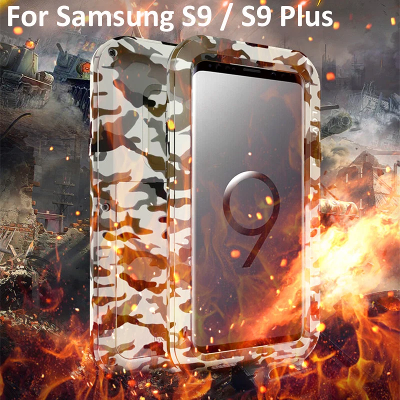 Для Samsung S9 Plus S9Plus Камуфляжный водонепроницаемый чехол жесткий противоударный