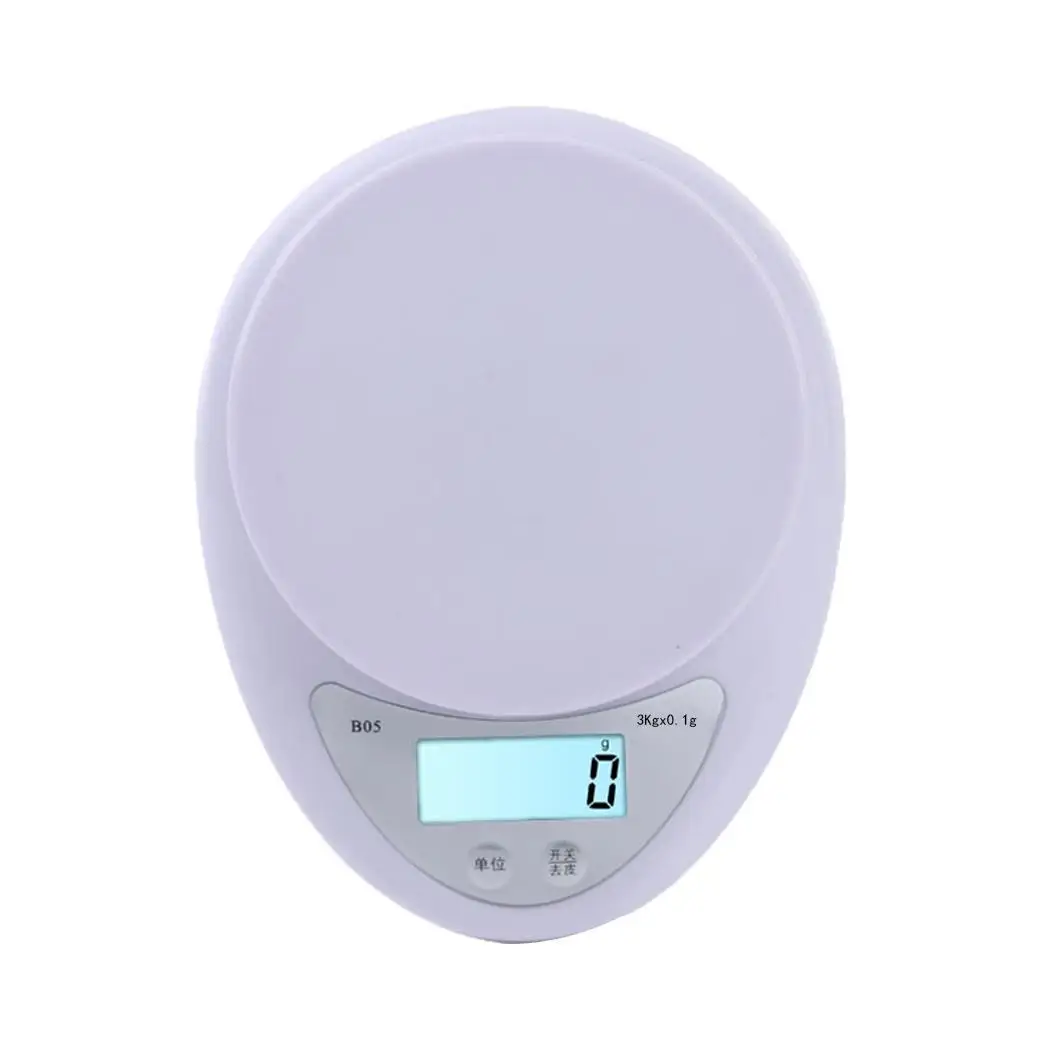 Кухня высокой точности Мини цифровые электрические весы 2 батарейки ААА Белый 0 1