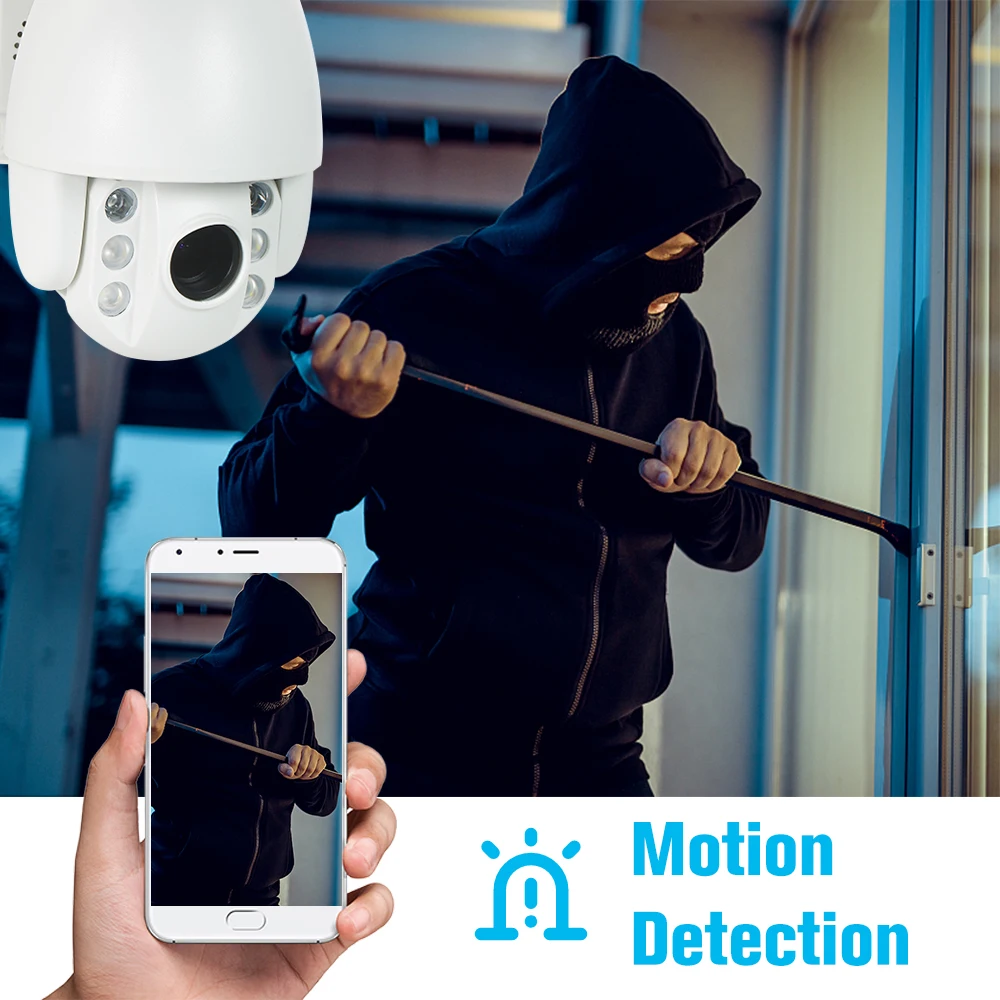 

1080P Outdoor PTZ WiFi Security Camera PTZ Wireless IP Camera Colorful Night Vision Image 2.5"Small Size Waterproof Dome Camera