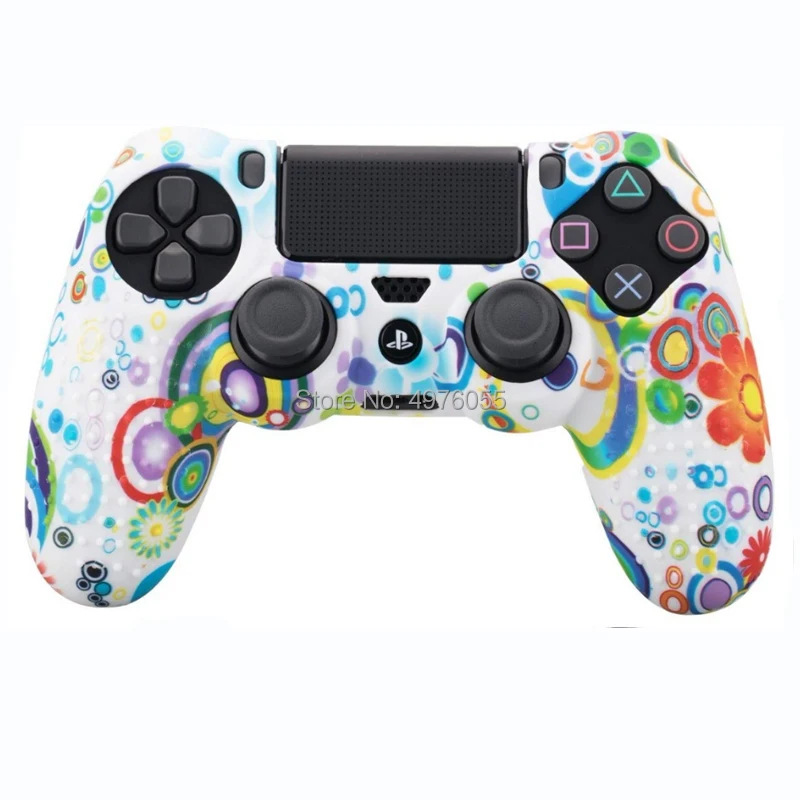 Мягкий Камуфляжный нескользящий Силиконовый чехол для Sony PlayStation Dualshock 4 PS4 Pro