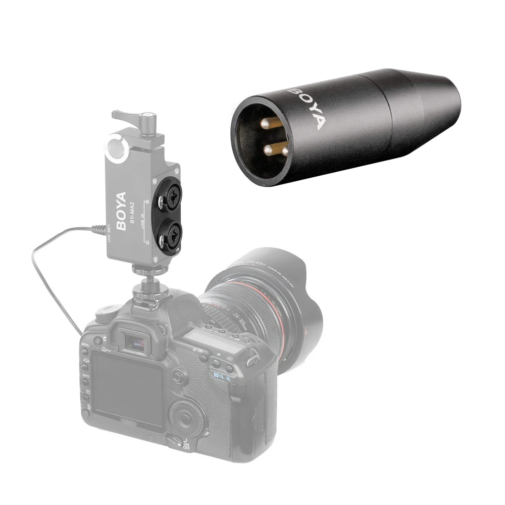 BOYA по 35C Xlr 3 5 мм (ТРС) мини джек Женский микрофон адаптер для Pin Штекерный разъем