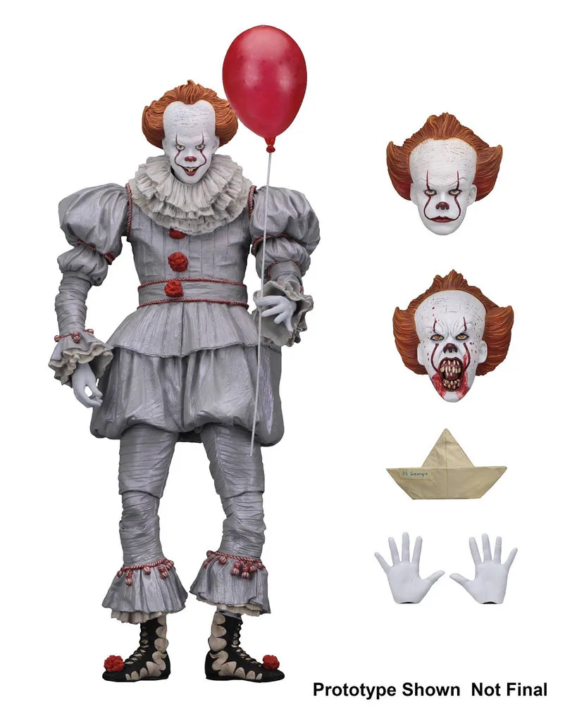 Фигурка Pennywise из фильма ужас персонаж It NECA Joker с воздушными шарами экшн фигурка