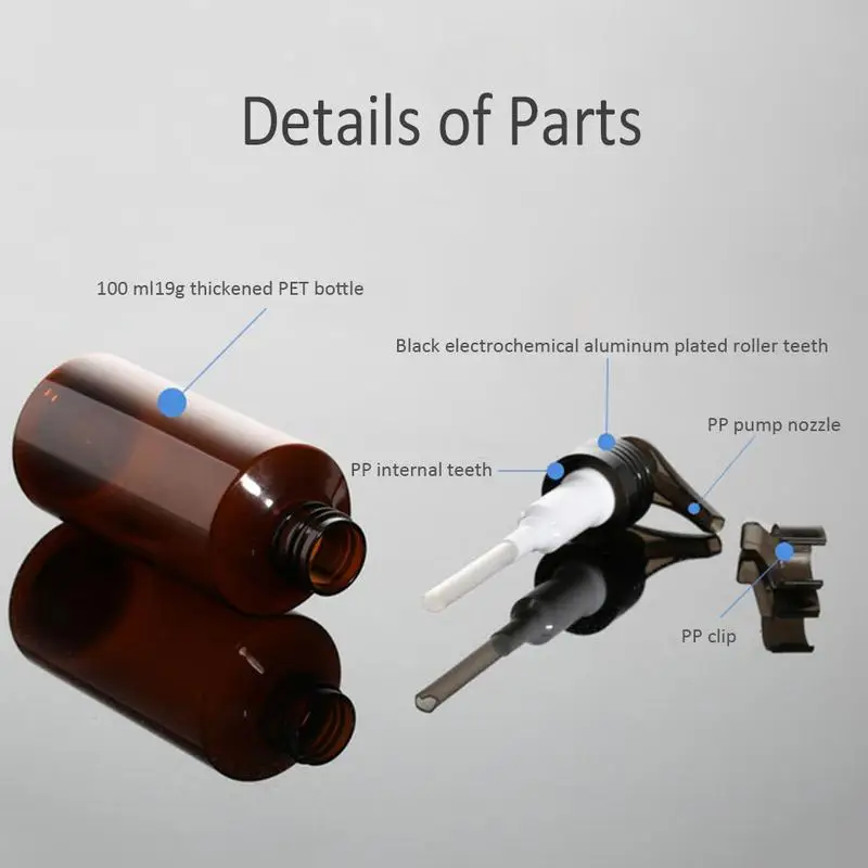 Бутылка-дозирующая эмульсия для молока и жидкости кожи дорожная косметика