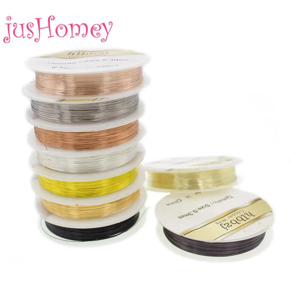 1 рулон цветной медной проволоки для рукоделия материал бижутерии браслетов