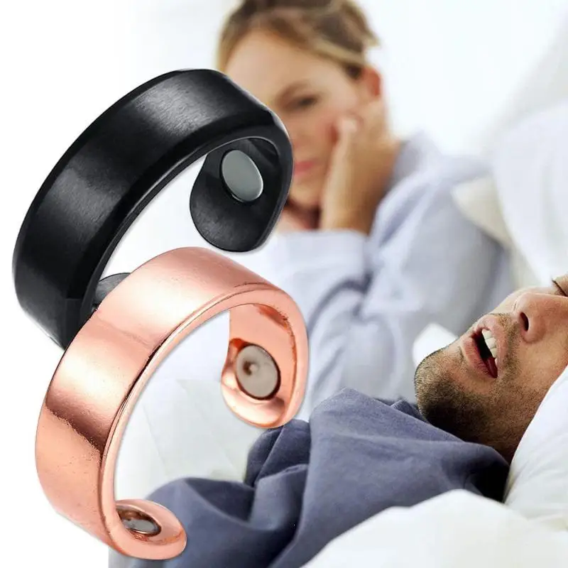 Newly Acupressure Anti Snore Ring Titanium Alloy Treatment Reflexology Snoring Apnea Sleeping Device Promotion Price U0 | Красота и