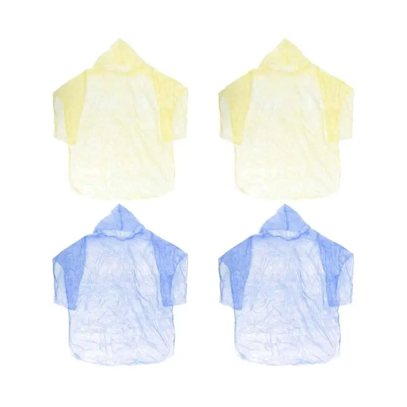 20 шт. простой унисекс водонепроницаемый одноразовый переносной плащ пончо для