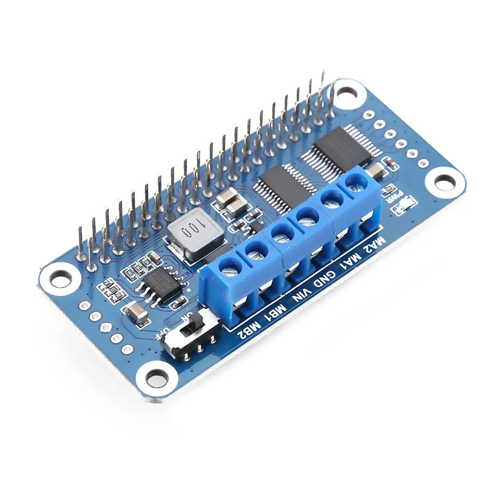 Плата драйвера двигателя постоянного тока PWM Dual H Bridge I2C интерфейс для Raspberry Pi 2
