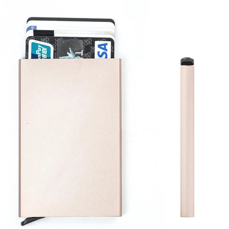 Алюминиевый сплав Анти Rfid Card Case блокирование банковской карты протектор