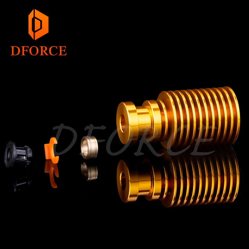 Высококачественный золотой радиатор v6 Volcano hotend J нагревательная головка блок