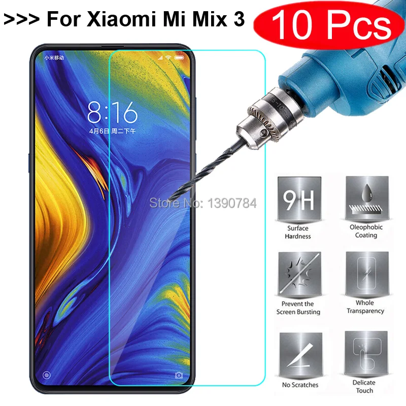 10 шт. 2.5D закаленное Стекло для Xiaomi mi x 3 6 39 &quotЭкран протектор x3 из закаленного