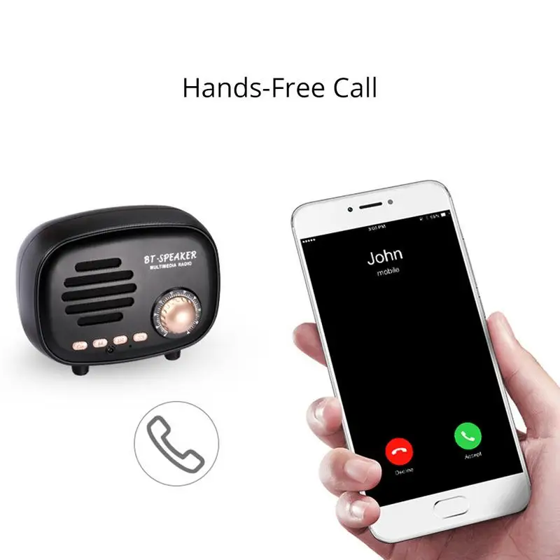 Новый Ретро Радио Bluetooth динамик мини портативный инновационный радио карта U диск