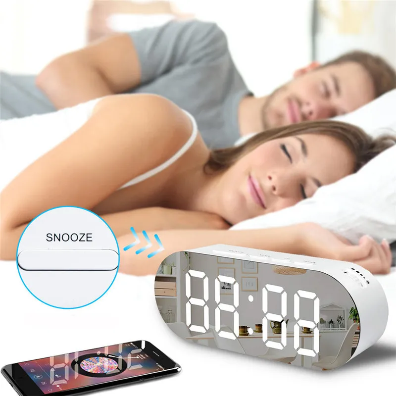 Digoo DG-DM3 цифровое зеркало поверхности будильник диммер большой светодиодный