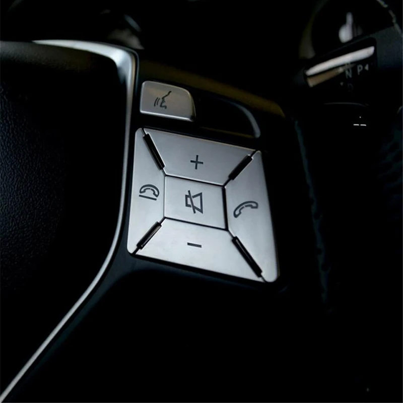 Steering Wheel Button Switch Trim Cover Sticker For Mercedes Benz A B C E Ml Gl Cla Gla Glk Sl Slk Class W176 W246 W212 W204 | Автомобили