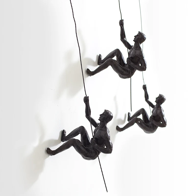 Статуя из смолы для альпинизма статуя путешествий креативные смелые поднимаются
