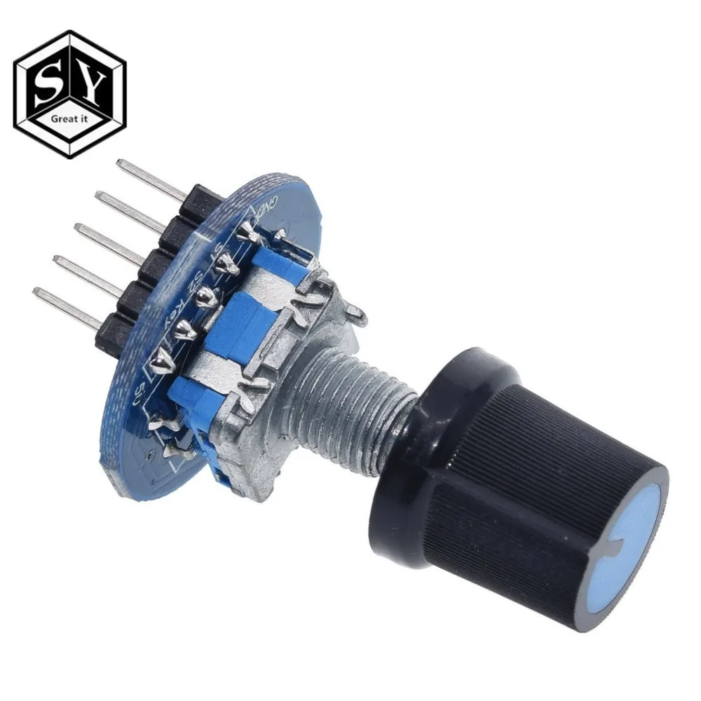 Модуль роторного энкодера GREAT IT для разработки датчика Arduino Круглый аудио