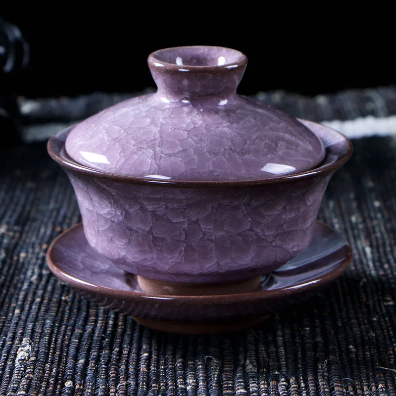 Чайные наборы для кофе и чая керамический чайник с ледяной трещиной gaiwan чайная