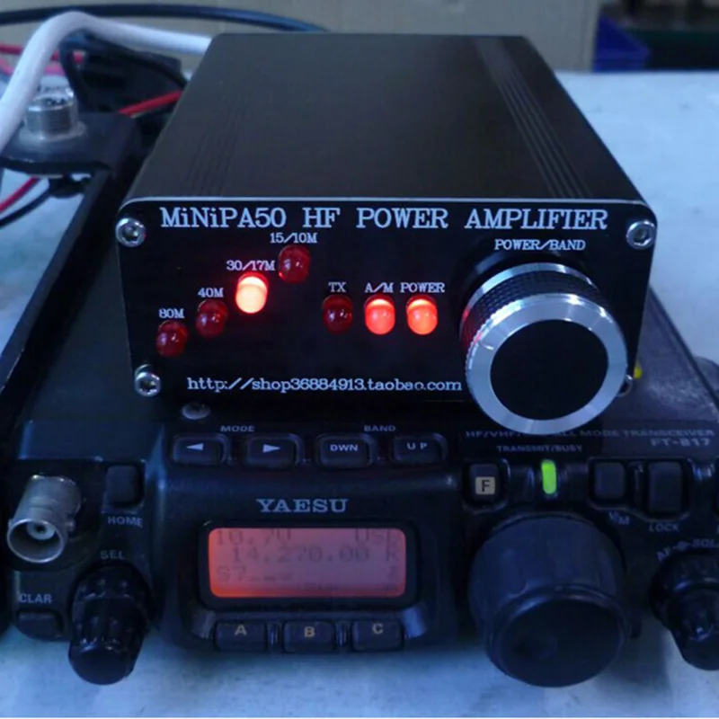 Новый Minipa50 45W усилитель мощности HF для YASEU FT 817 ICOM IC 703 Elecraft KX3 QRP Частотный диапазон