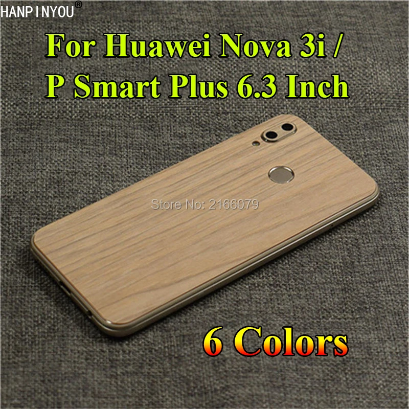 Для huawei P Smart Plus/Nova 3i 6 3 &quotПолное заднее покрытие 3D имитация дерева зерна защитная