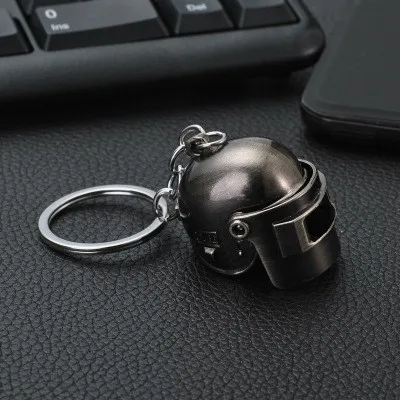 Брелок для ключей игры PUBG уровень 3 в виде шлема 98K реквизит косплея Playerunknown из