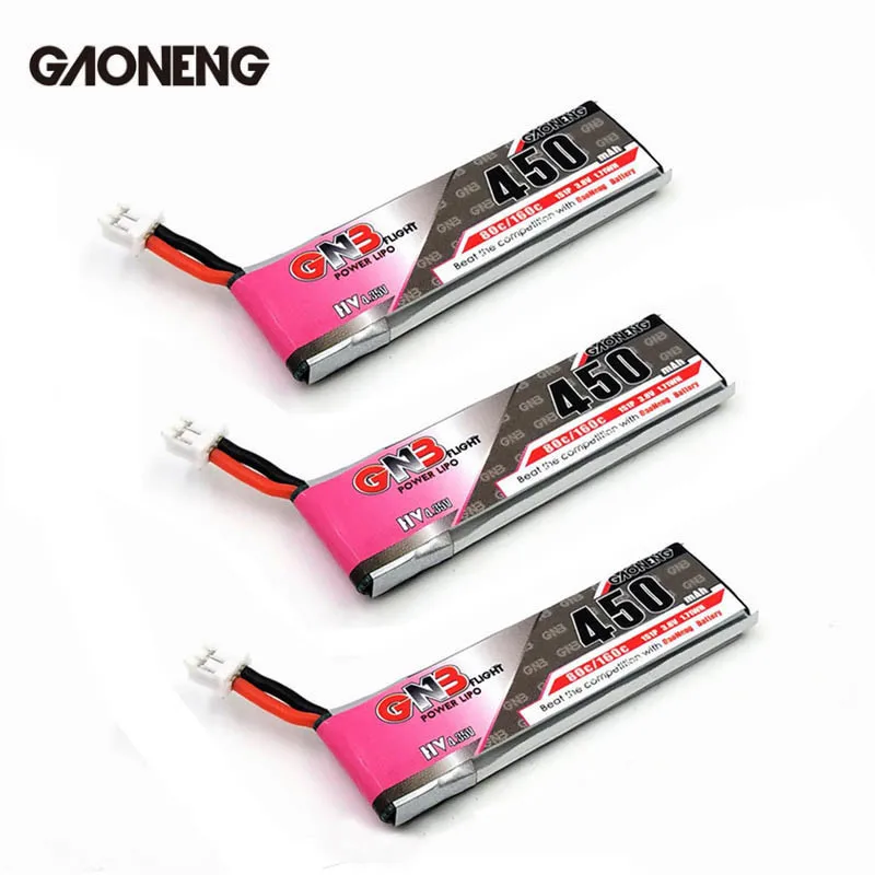 Оригинальный Gaoneng GNB 3 8 v 450mah 1s 80c Lipo Battery Ph2.0 штекер белый разъем|Детали и