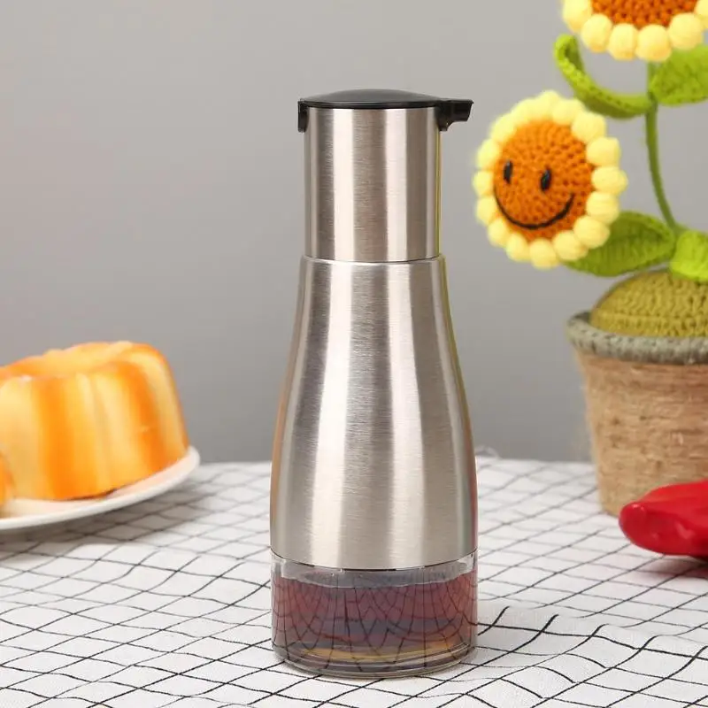 320 мл нержавеющая сталь бутылка для приправ масло уксус Диспенсер Для Хранения