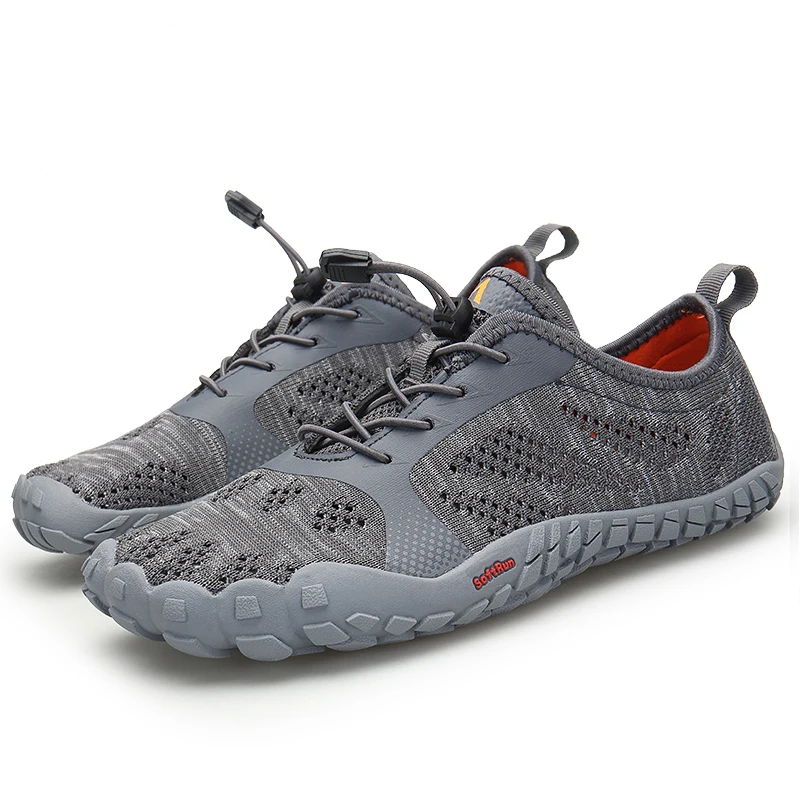 2019 Men's Summer Beach Seaside Aqua Shoes Outdoor Fishing Swimming Male Five Finger Flat Soft Walking Quick-Drying Sneakers | Спорт и
