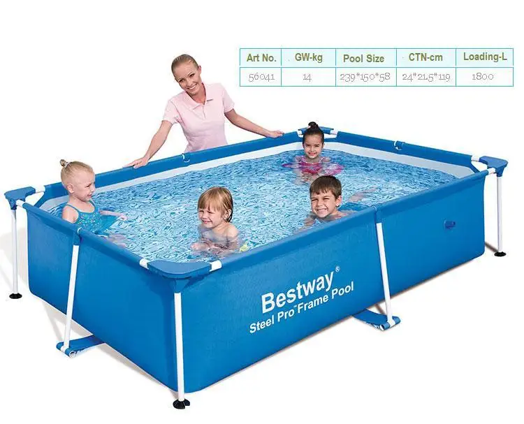 Нет в наличии! 56402 BESTWAY 239*150*58 см рыбный бассейн/складной 3 слойный ПВХ + PE