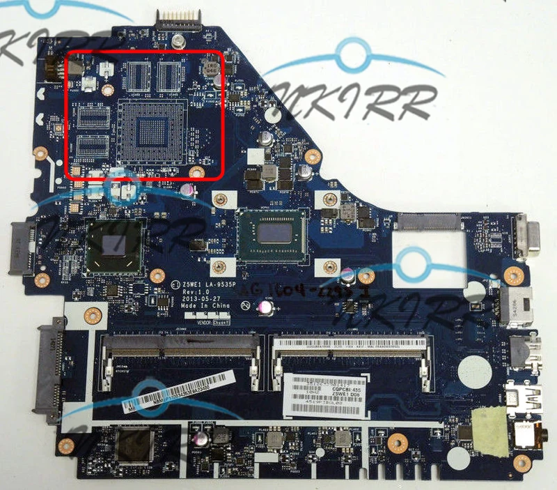 Z5WE1 LA-9535P NBMFP11001 NBMEP11001 i3-3217U 1,8 ГГц HM77 DDR3 Материнская плата для Acer Aspire E1-570 NV570 NV571