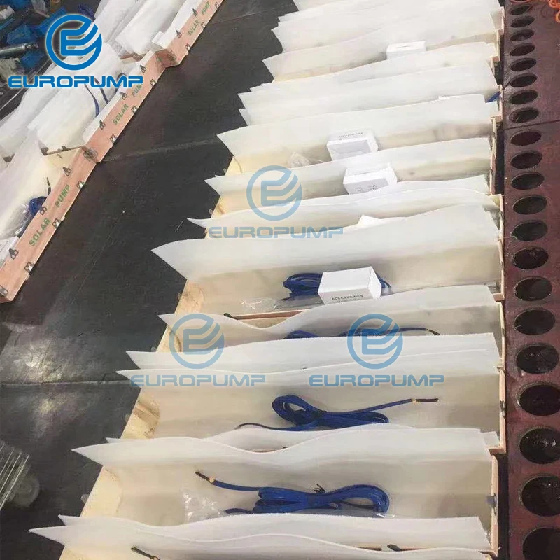 Модель EUROPUMP (3DSS1.2-77-36-210) 3 &quotDC винт глубокий колодец Солнечный водяной насос 36В 210