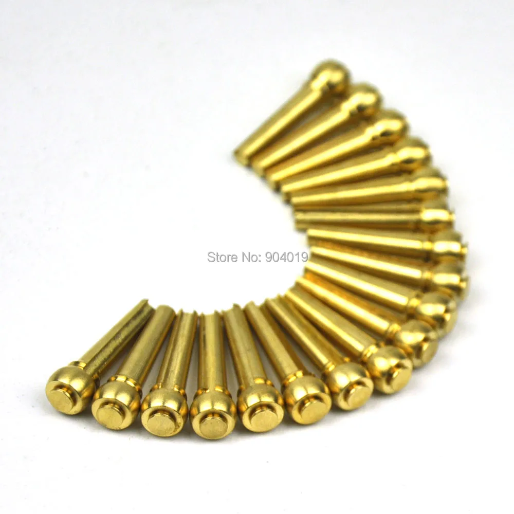 

18pcs Universal Acoustic Guitar Bridge Pins Nut Bronze Alloy Gold