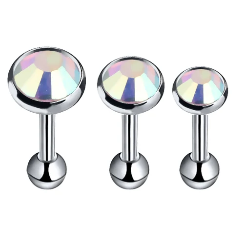 Спиральная планка Tragus 3 шт./лот 16 г 1 2 мм 5 Шариковые стальные кольца для губ