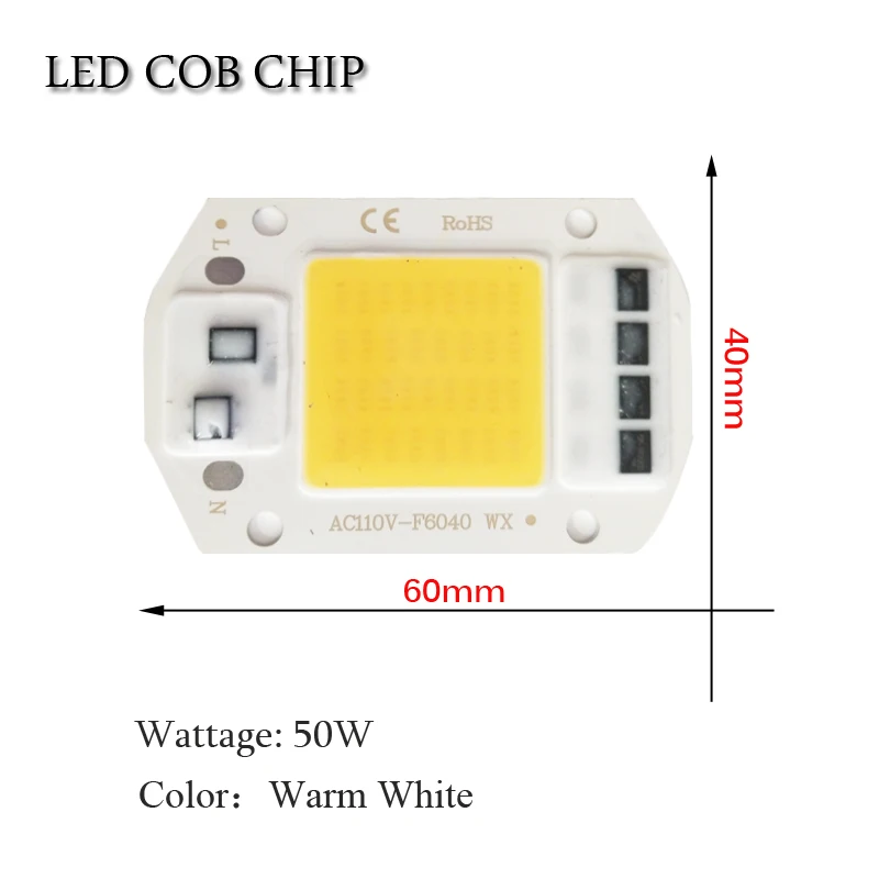 20 Вт 30 50 белый оптовая продажа AC110/220 В светодиодный чип смарт IC драйвер