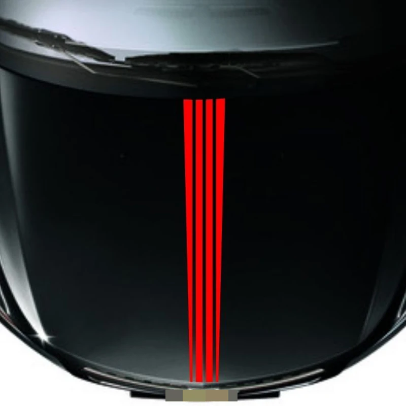Car Racing Rally Stripes Red Hood Decals Vinyl Cool Graphics Accessories Front Stickers 140CM*15CM |