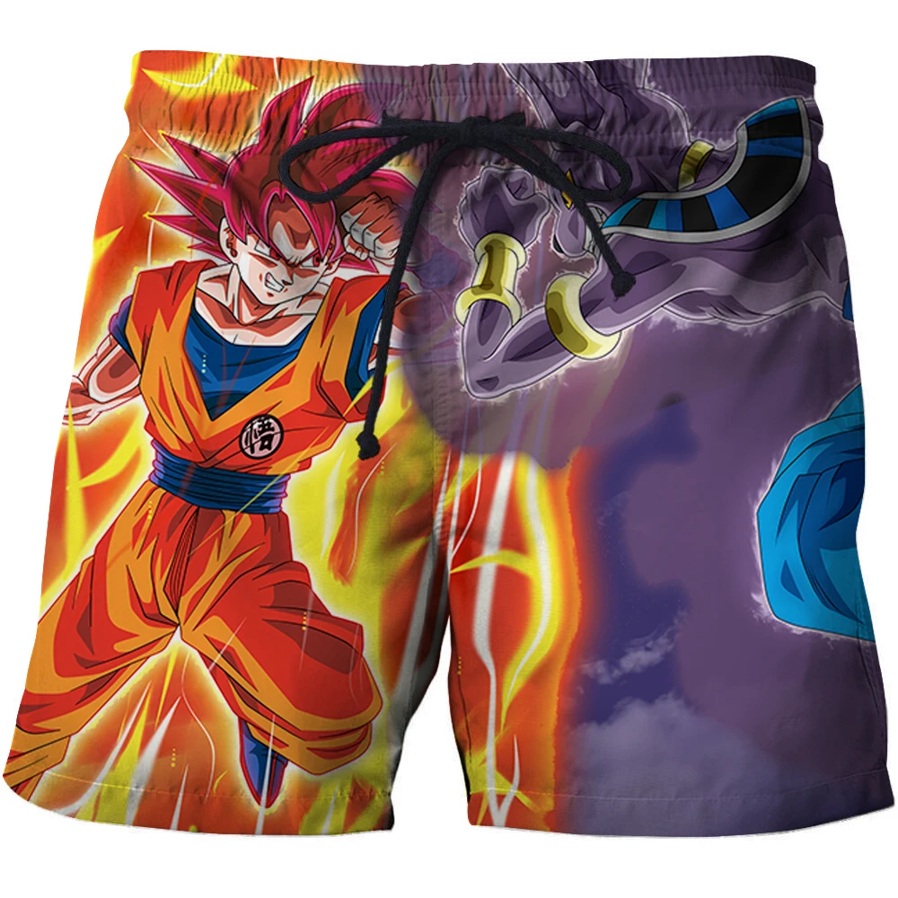 Новый аниме Dragon Ball Z Наруто мужские летние повседневные шорты Супер Saiyan сын Goku vegeta