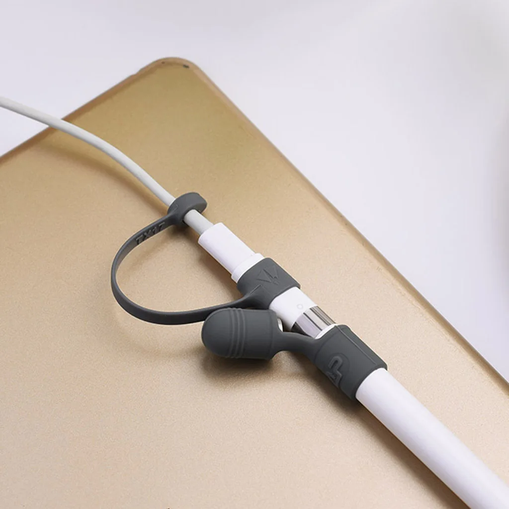 3 шт. Силиконовая Защитная крышка для Apple Pencil серая зарядного устройства|Стилусы